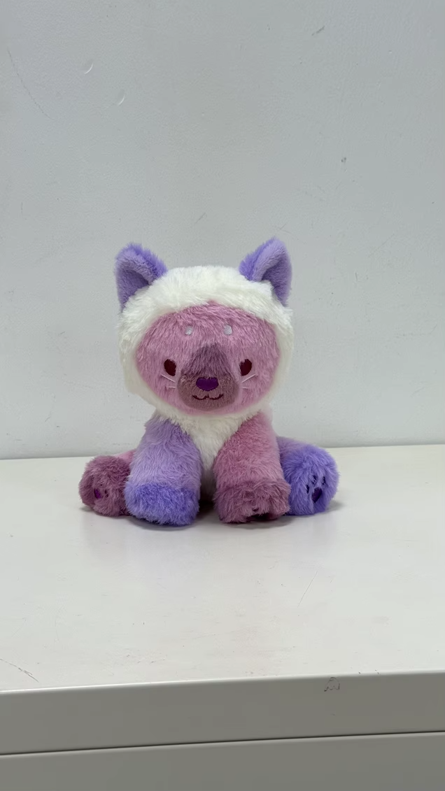 rhu the colorful kitty 7" silly sitter plush