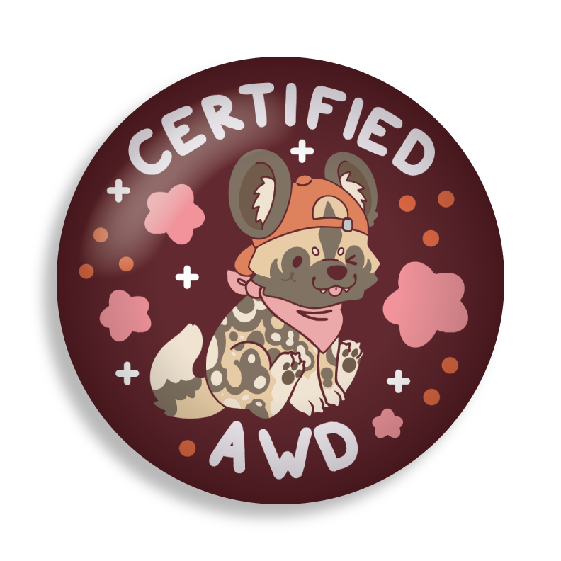 certified critter 2.25" button pins