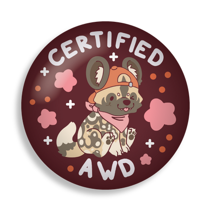 certified critter 2.25" button pins