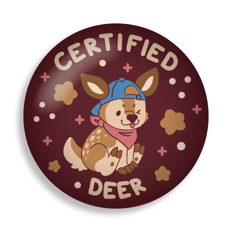 certified critter 2.25" button pins