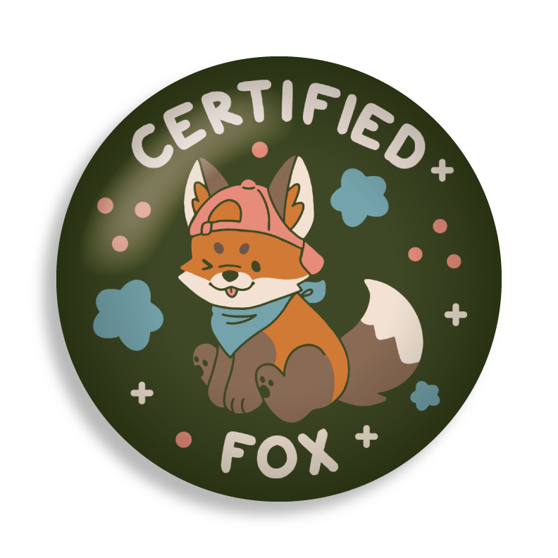 certified critter 2.25" button pins