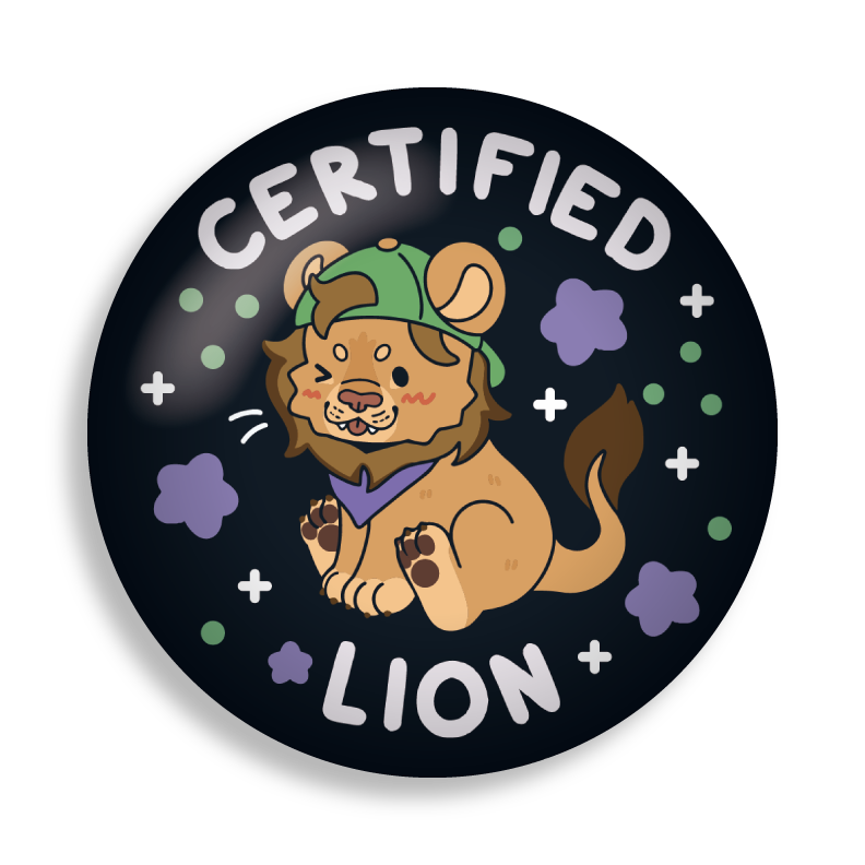 certified critter 2.25" button pins