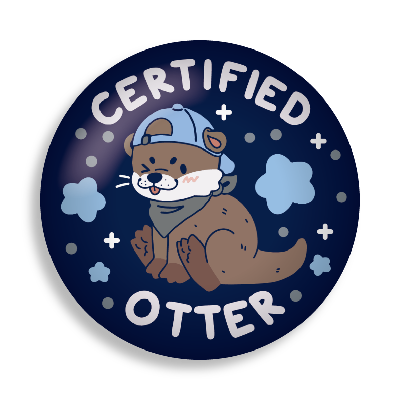 certified critter 2.25" button pins
