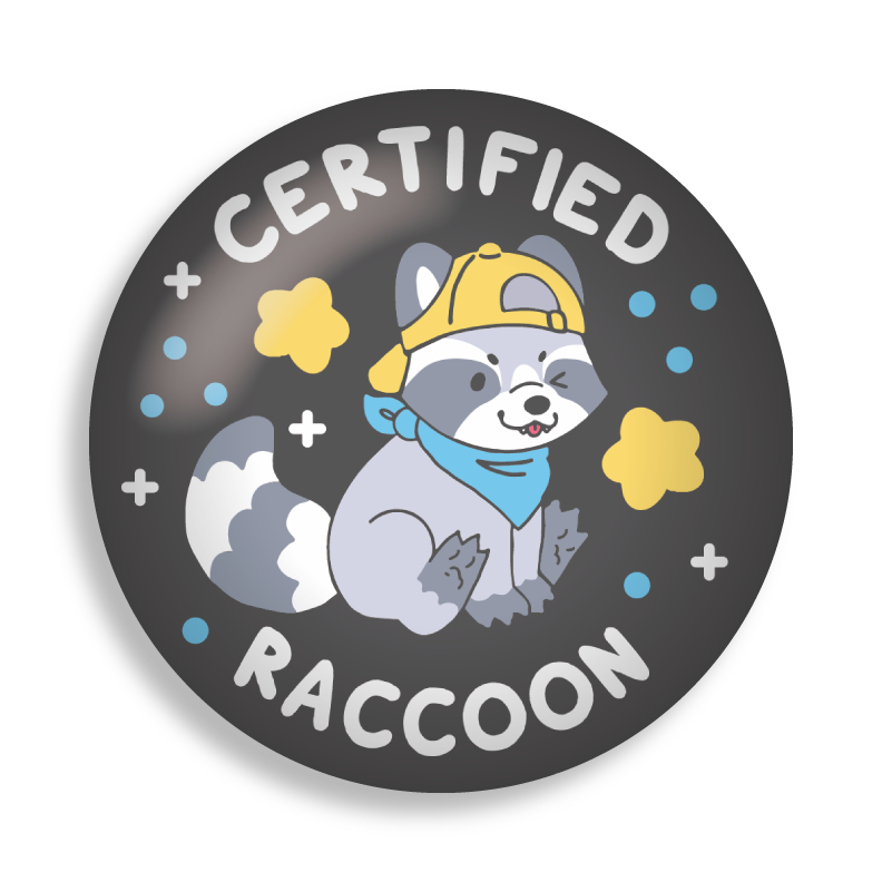certified critter 2.25" button pins