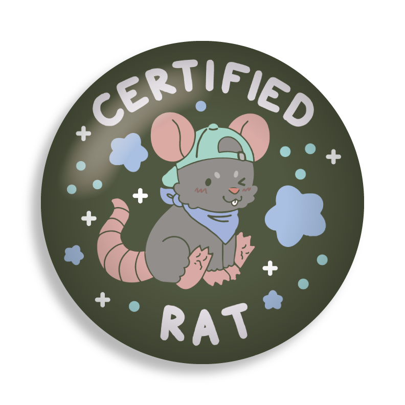 certified critter 2.25" button pins