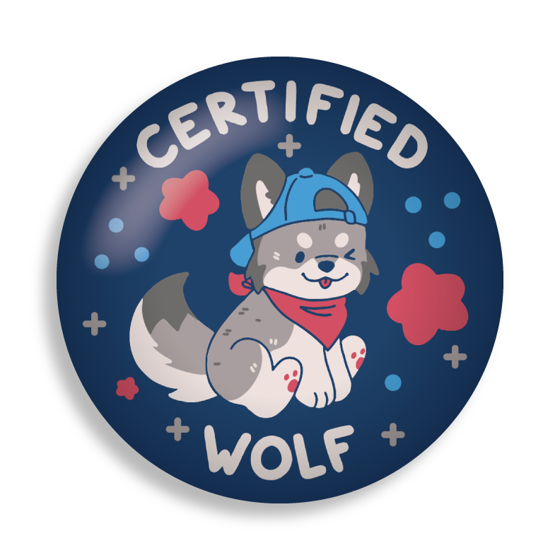 certified critter 2.25" button pins