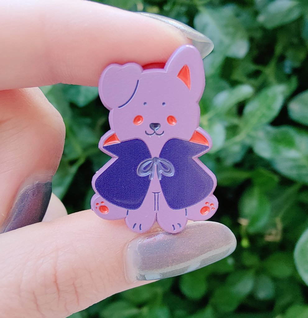 teeny spooky creatures dyed metal pins