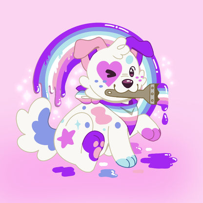 doodles paint your pride 3" vinyl sticker