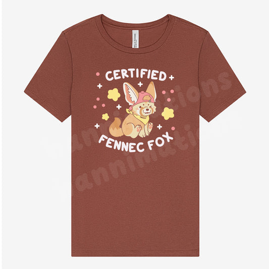certified fennec fox t-shirt