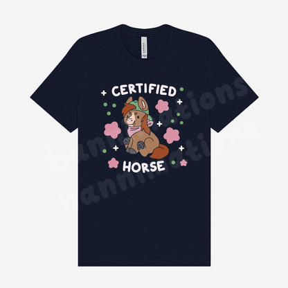 certified horse t-shirt