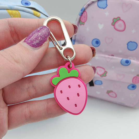 vinyl strawberry mini charm