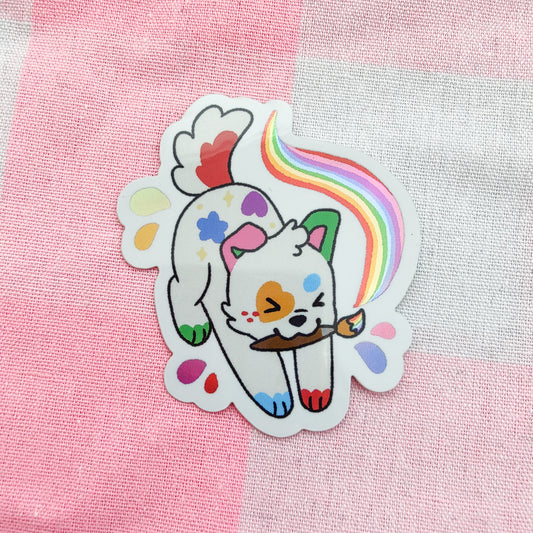 metalic doodles paintbrush sticker!