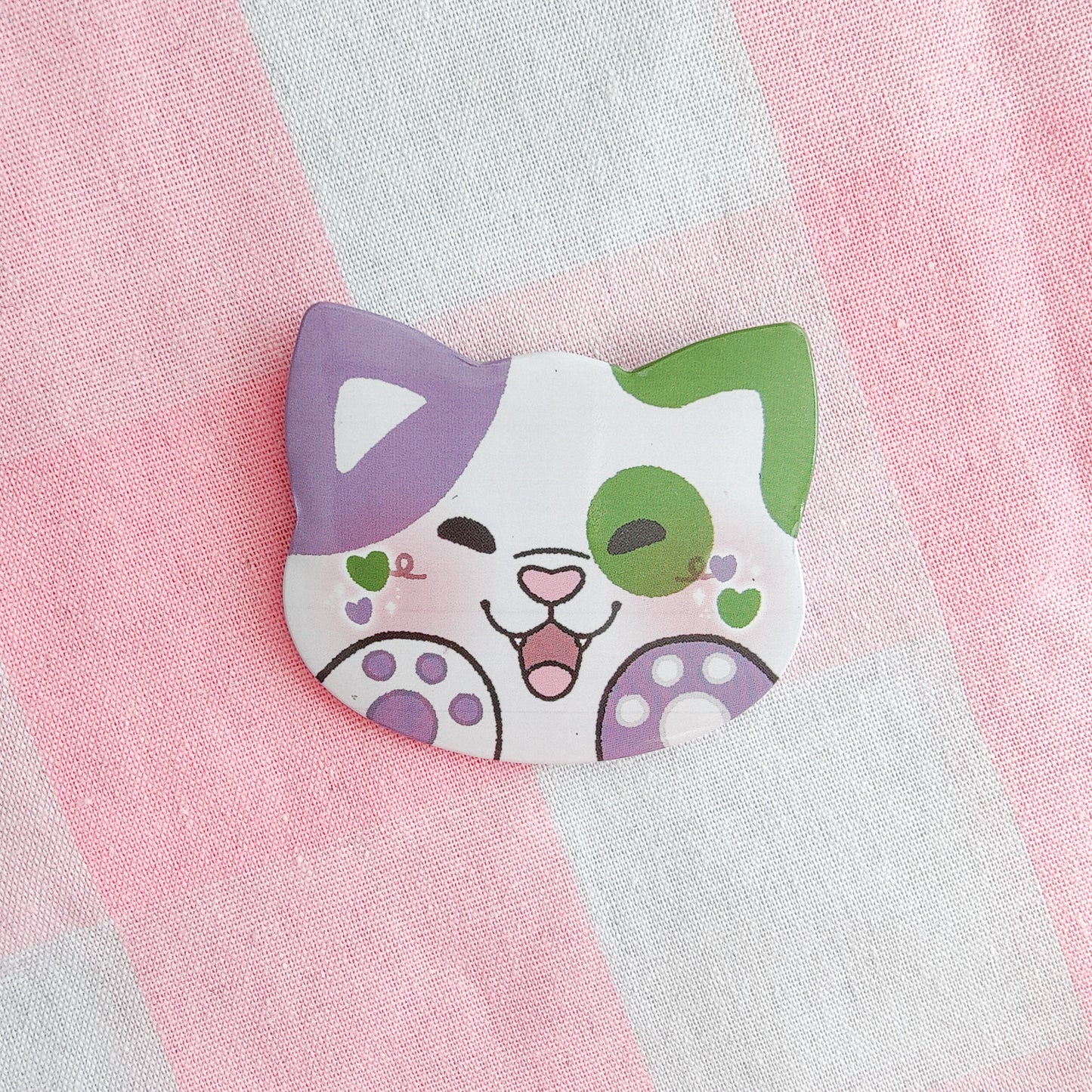 colorful kitties button pins