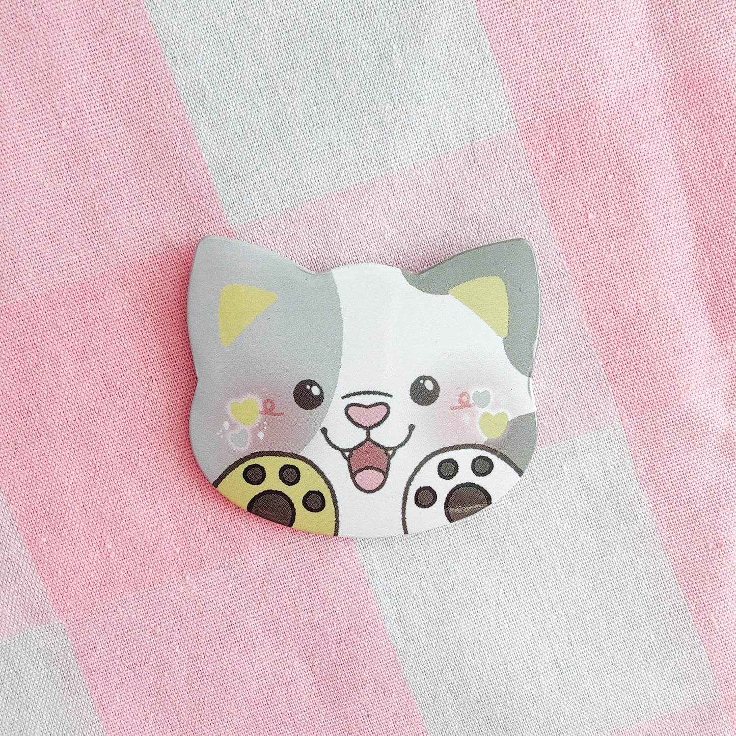 colorful kitties button pins