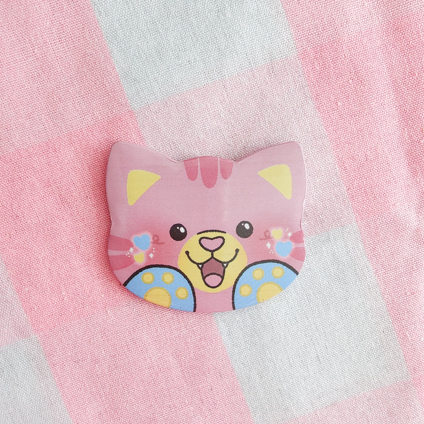colorful kitties button pins