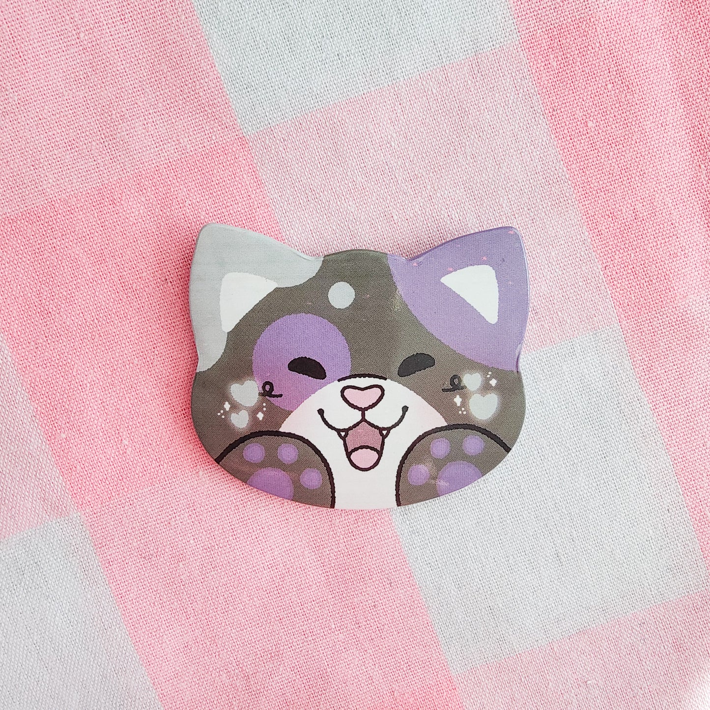 colorful kitties button pins
