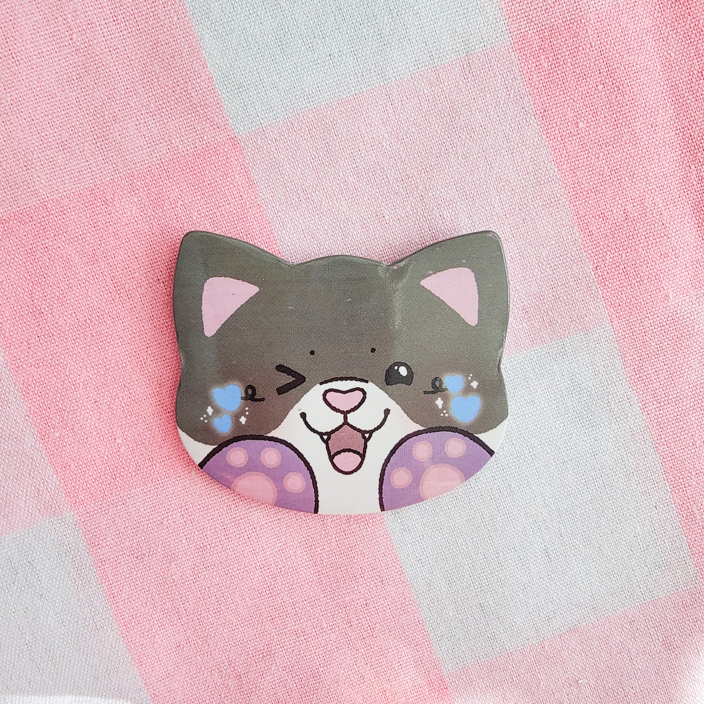 colorful kitties button pins