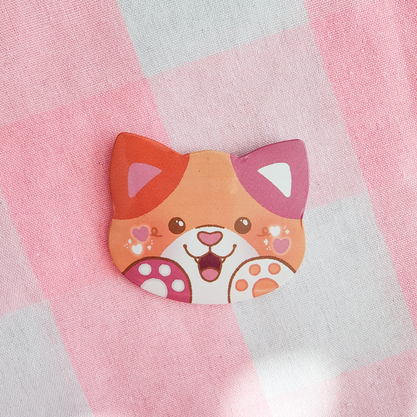 colorful kitties button pins
