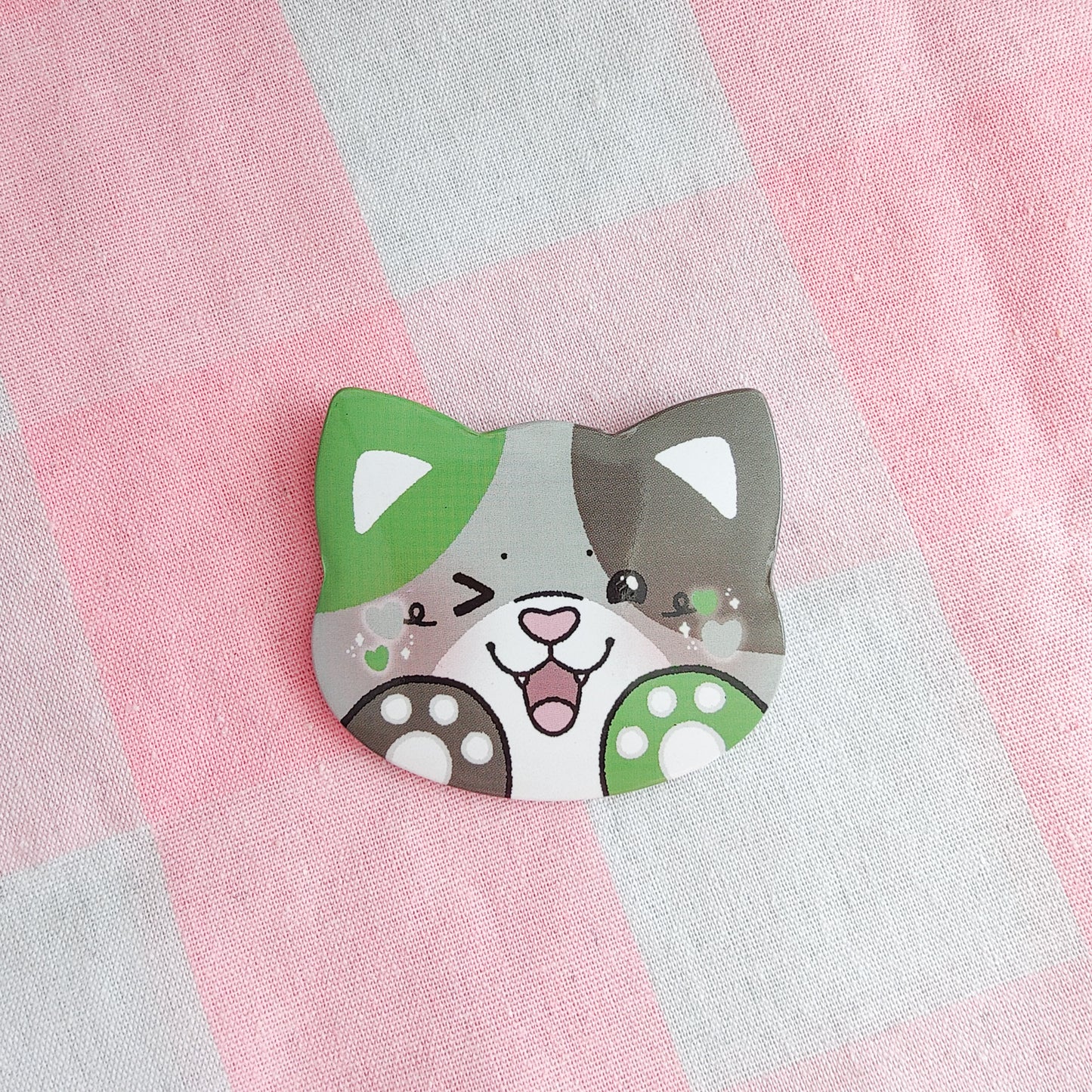 colorful kitties button pins