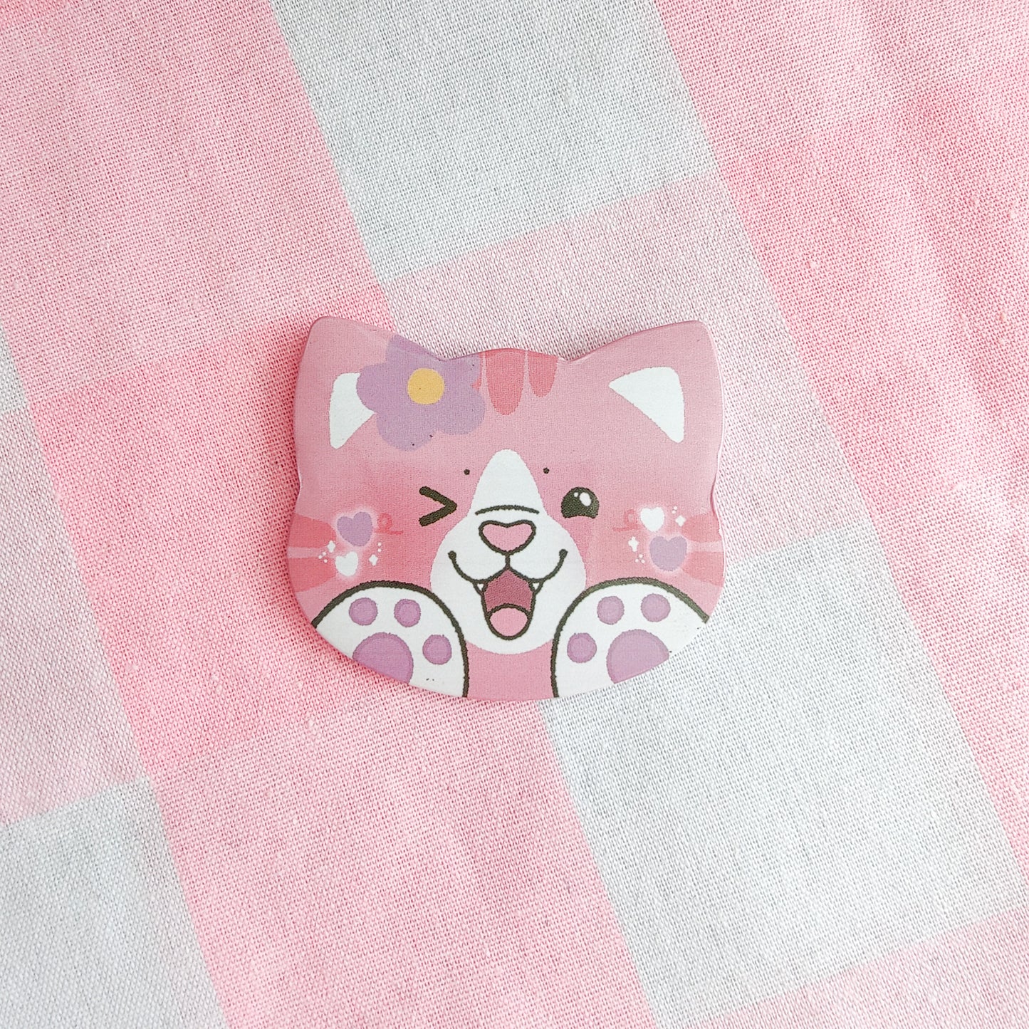 colorful kitties button pins