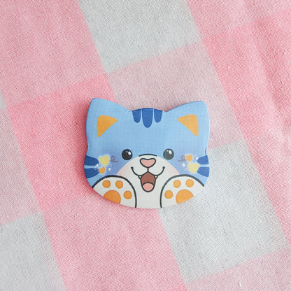 colorful kitties button pins