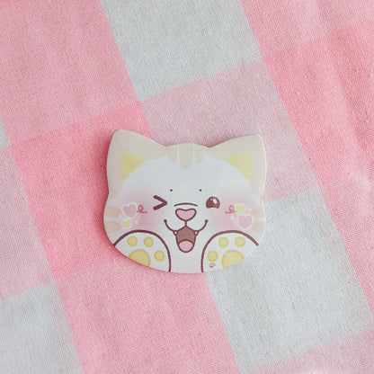 colorful kitties button pins