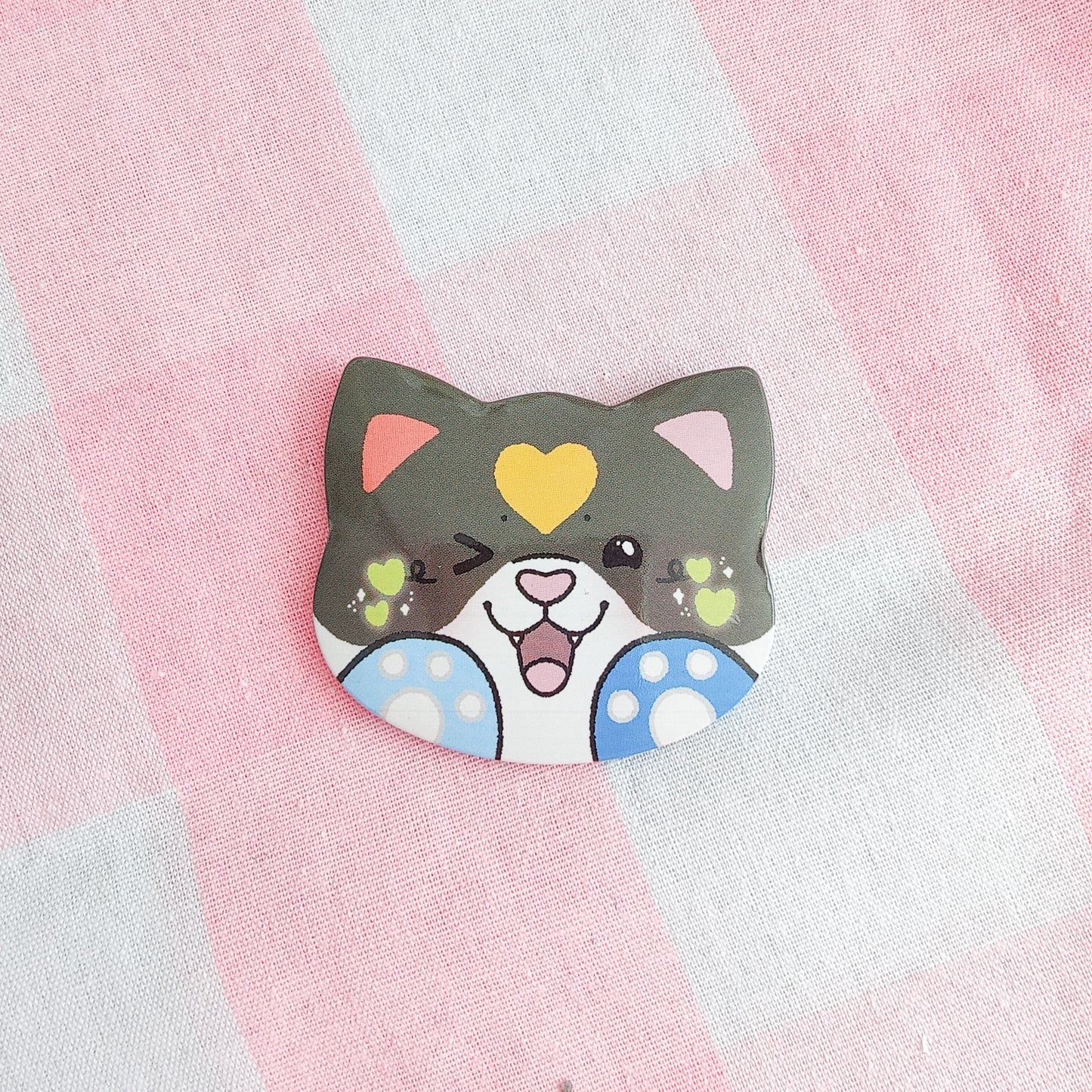 colorful kitties button pins