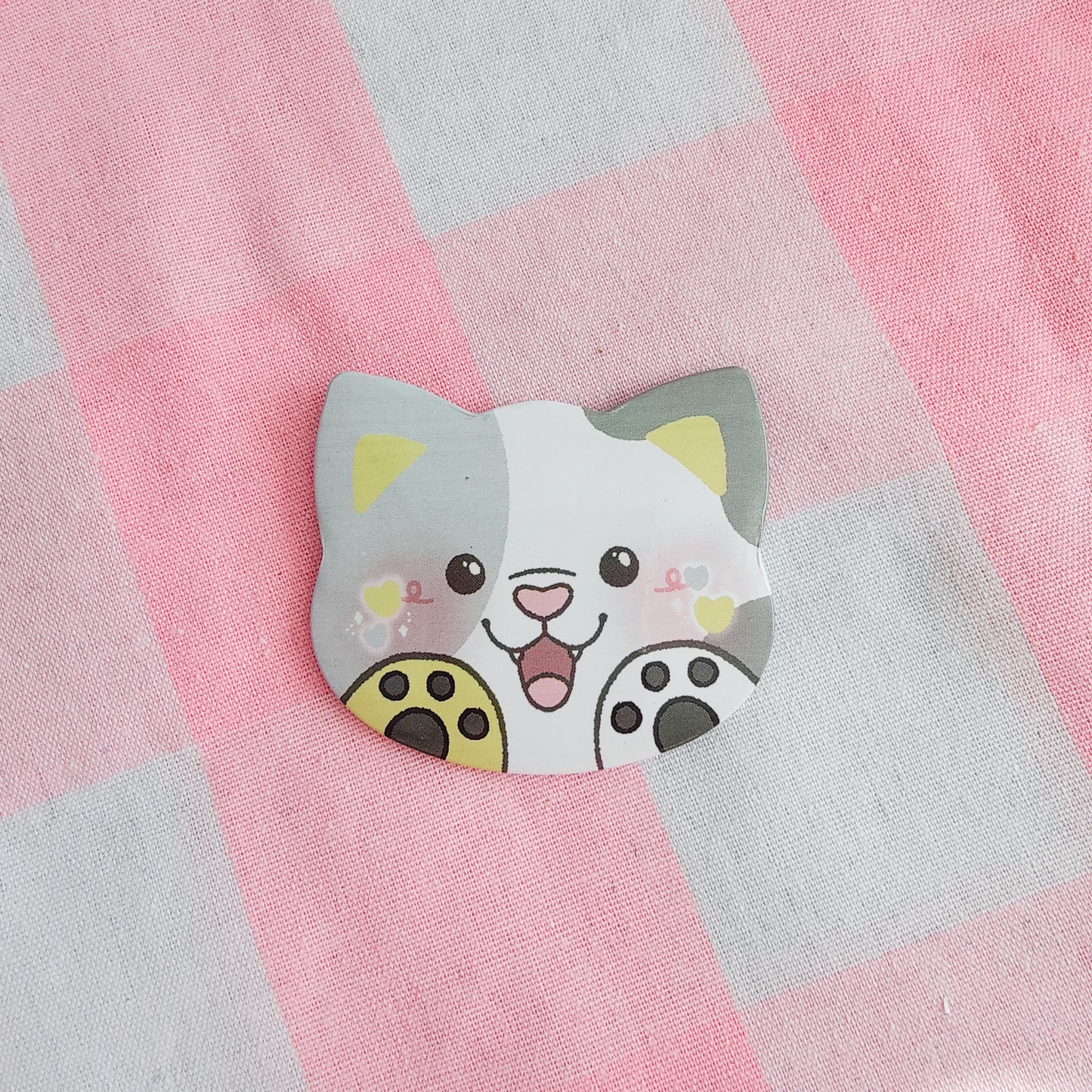 colorful kitties button pins