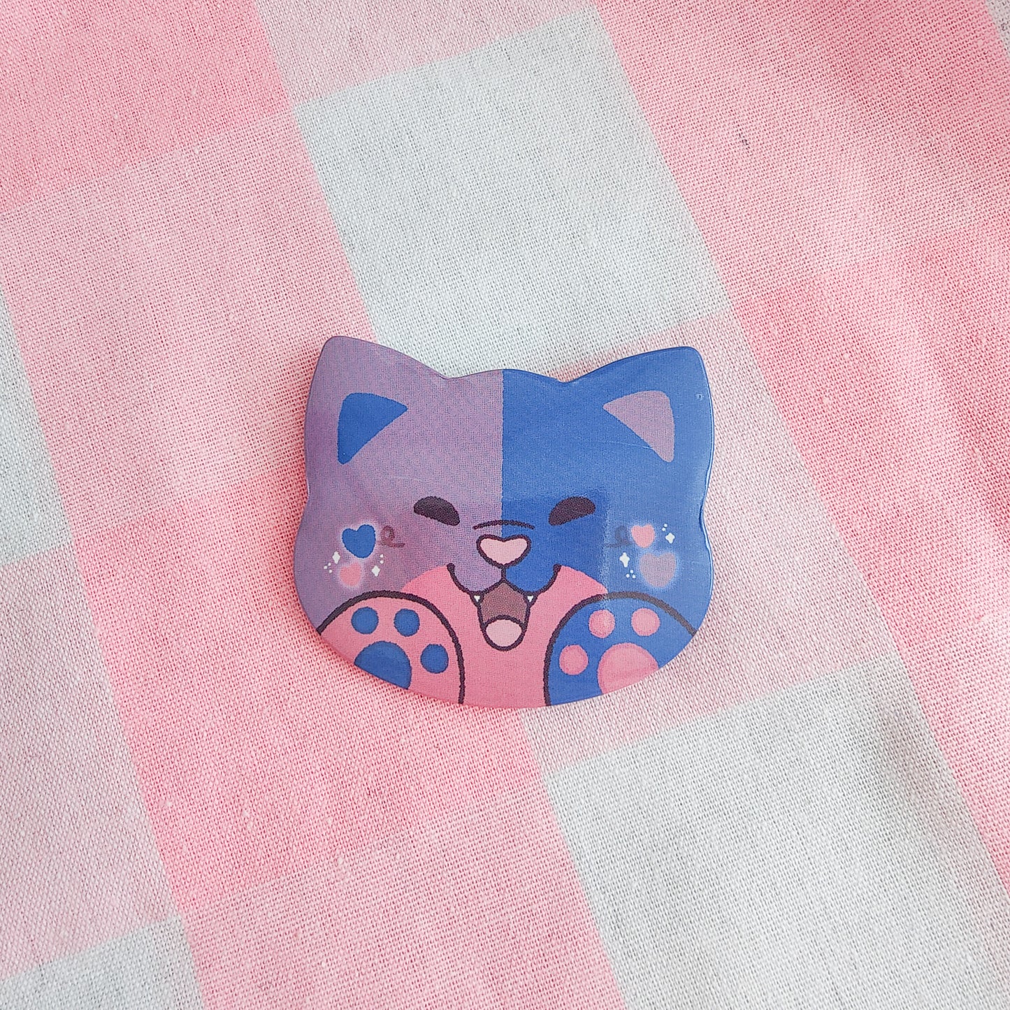 colorful kitties button pins