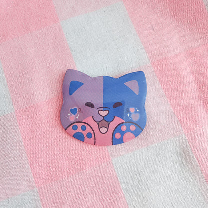 colorful kitties button pins