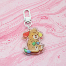 Load image into Gallery viewer, colorful puppies acrylic charms
