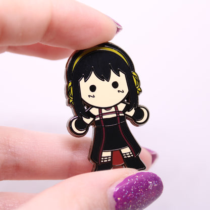 forger family weebean enamel pins