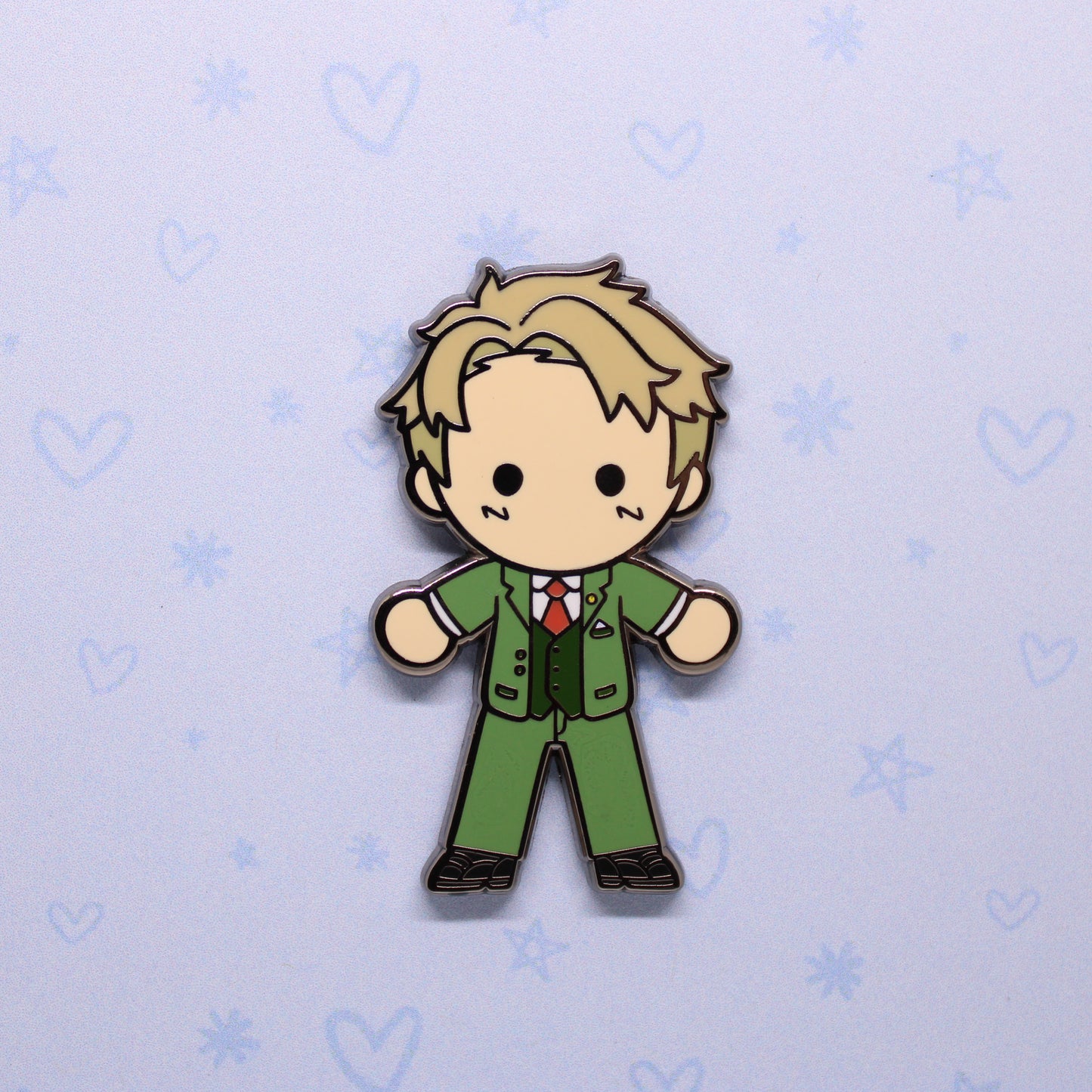 forger family weebean enamel pins