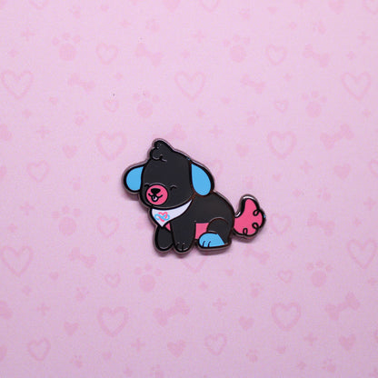 colorful puppies enamel pins V2