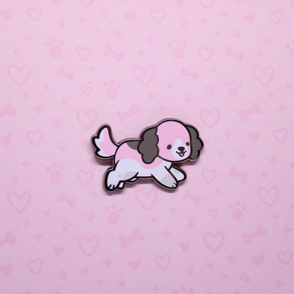 colorful puppies enamel pins V2