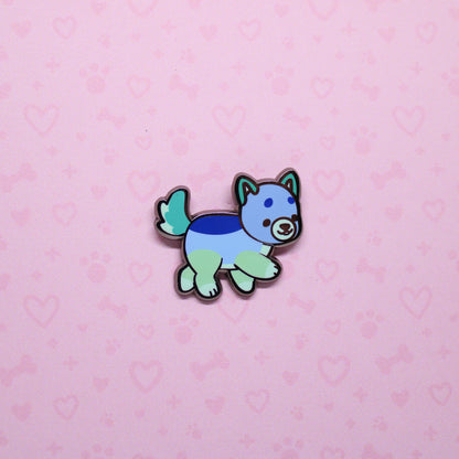 colorful puppies enamel pins V2