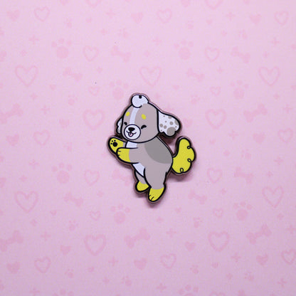 colorful puppies enamel pins V2