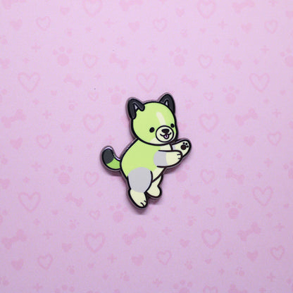 colorful puppies enamel pins V2