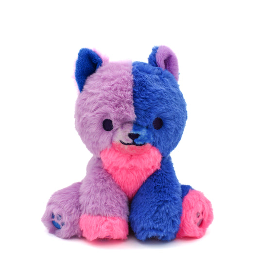 indigo the colorful kitty plushie