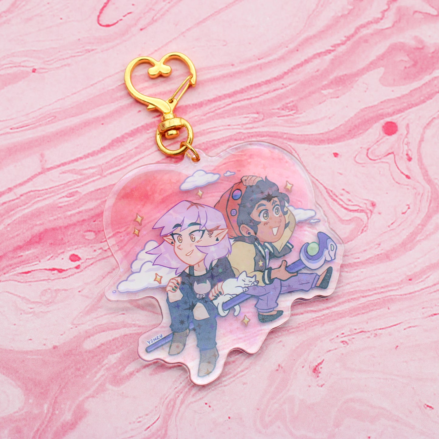 lumity holo acrylic charm by yenzu (collab!)