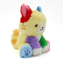 Load image into Gallery viewer, pickles the colorful kitty plushie
