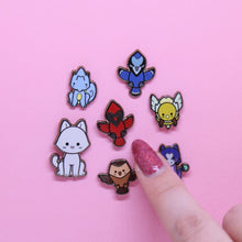 Load image into Gallery viewer, palisman weebeans mini enamel pins
