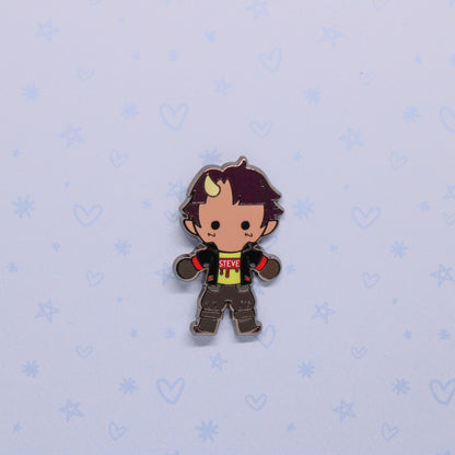 steve weebean enamel pin