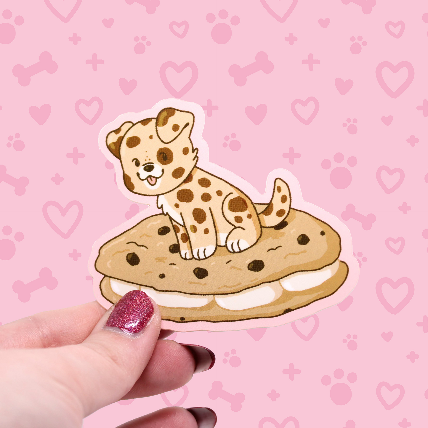 snack treat puppies vinyl stickers