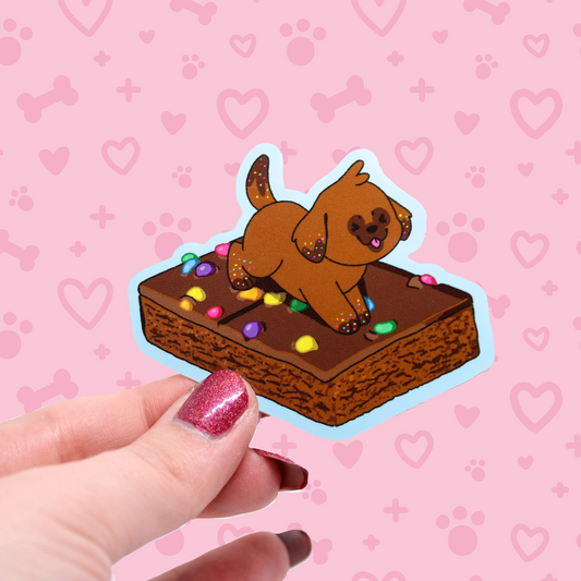 snack treat puppies vinyl stickers
