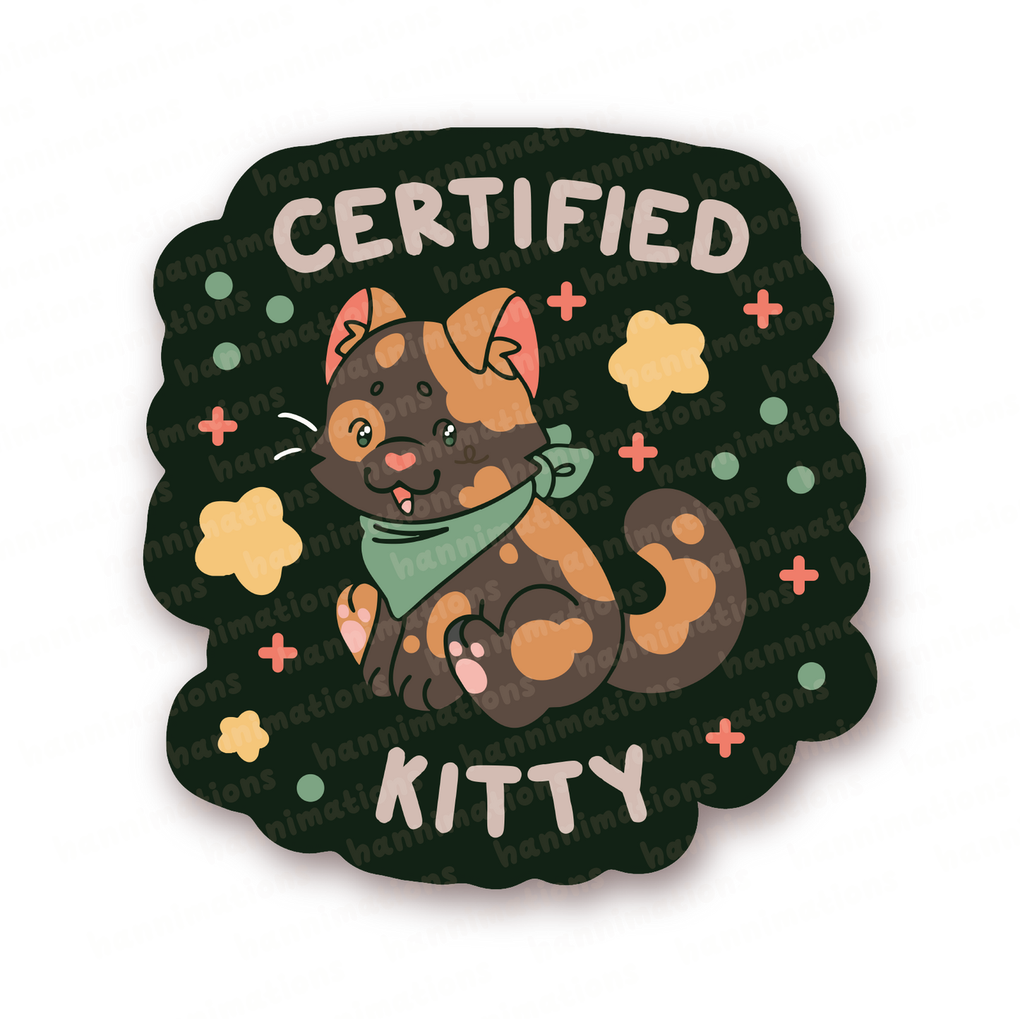 certified kitty assortment vinyl stickers