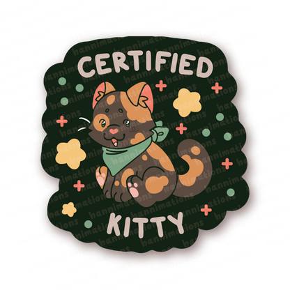 certified kitty assortment vinyl stickers