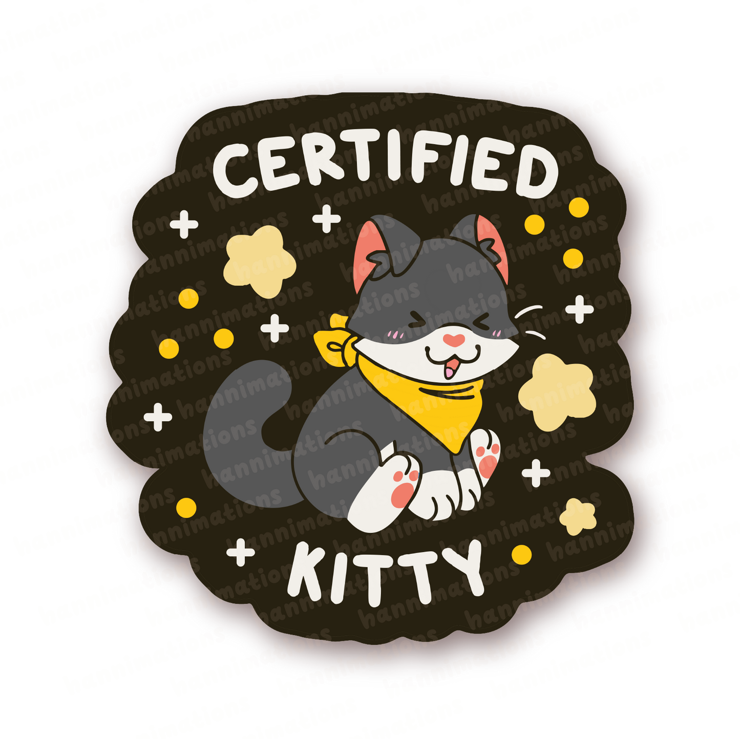 certified kitty assortment vinyl stickers