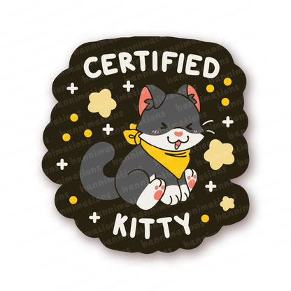 certified kitty assortment vinyl stickers
