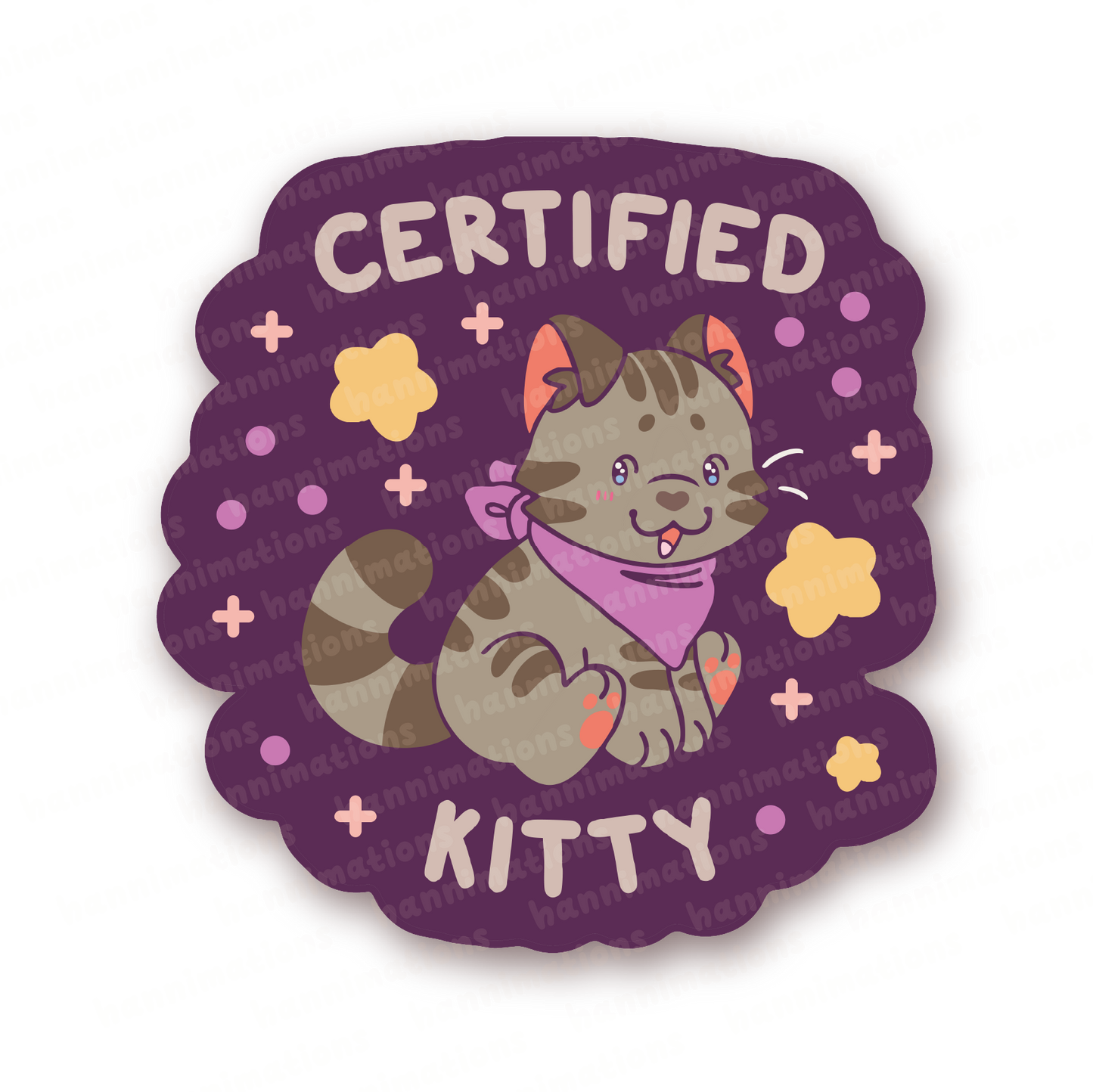 certified kitty assortment vinyl stickers